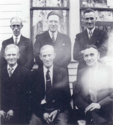 Miles, Charles, Eldon, Almon, James (Lee) and Ernest Hughes